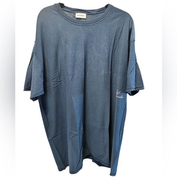 NWT Club Paradise Unisex Blue Resort Tee Raw Hems Classic Graphic Tee Shirt- XXL - Picture 2 of 13